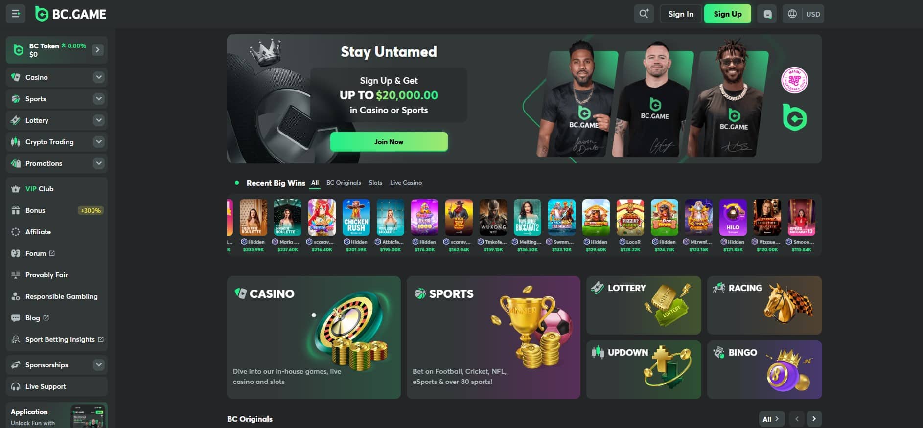 BC.Game – Massive Crypto Casino With Zero KYC Barriers