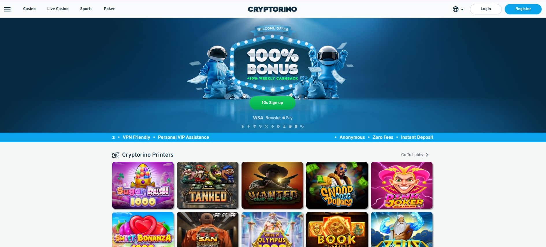 Cryptorino Crash Games Gambling Site With a generous welcome promotions for new players